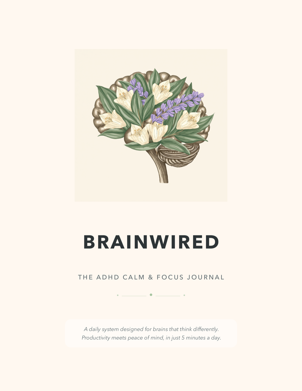 Brainwired — The ADHD Calm & Focus Journal cover